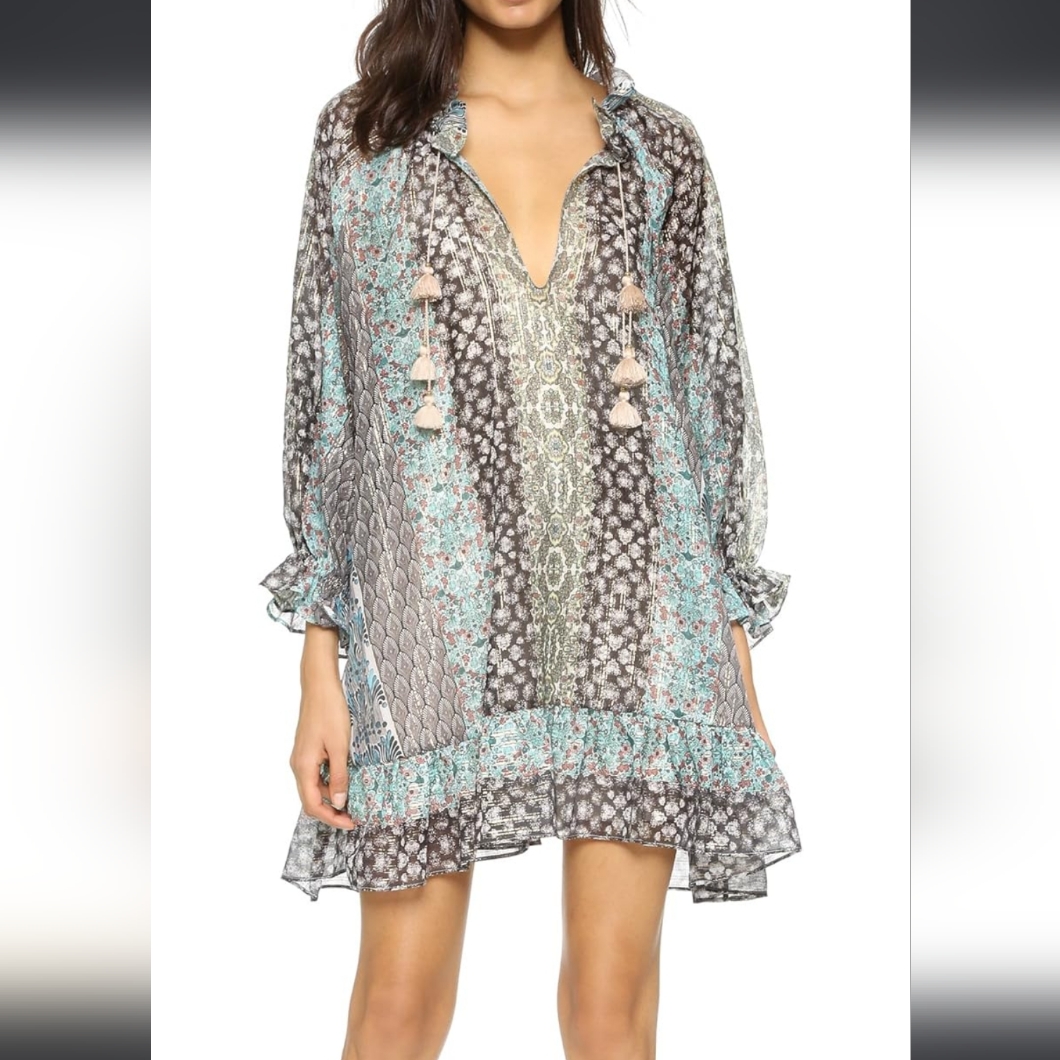 Rachel Zoe Multicolor Boho Babydoll Dress